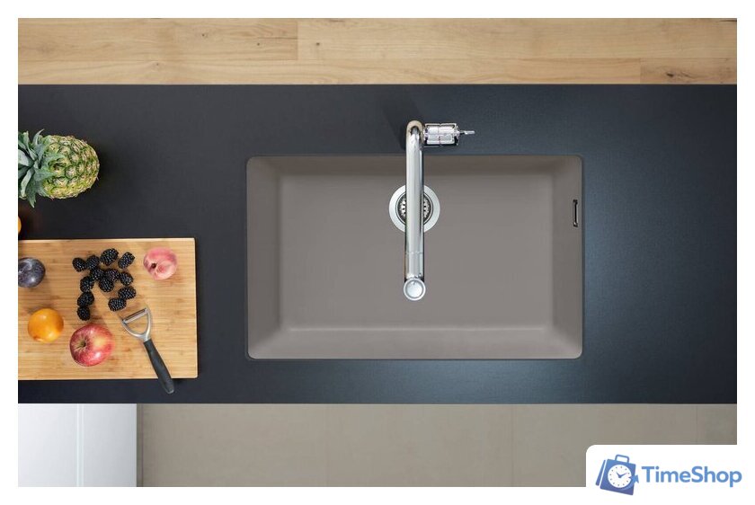 Кухонная мойка Hansgrohe S51 S510-U660 Zlewozmywak podblatowy 660 43432380 (серый бетон) - Изображение №2 — Интернет-магазин Time-Shop