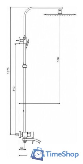 Душевая система  Gappo G2407-8 - Изображение №2 — Интернет-магазин Time-Shop
