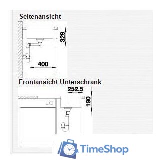 Кухонная мойка Blanco Legra 45 S 527085 (мягкий белый) - Изображение №4 — Интернет-магазин Time-Shop