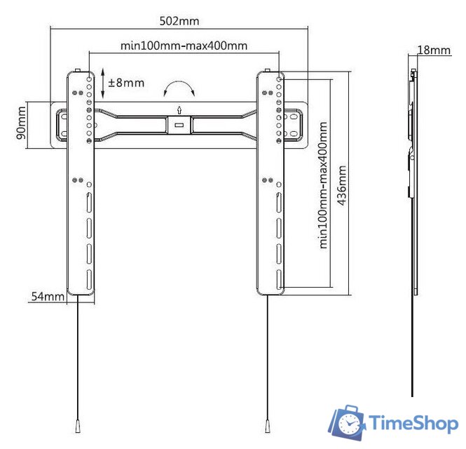Кронштейн для телевизора Digis DSM-P5740 - Изображение №4 — Интернет-магазин Time-Shop