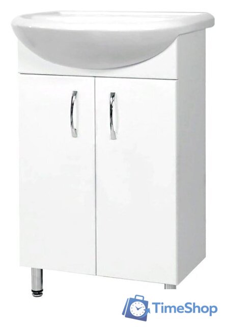  Tivoli Тумба Сити 50 462246 под умывальник Уют 50 (белый) - Изображение №1 — Интернет-магазин Time-Shop