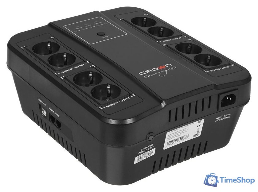 Источник бесперебойного питания CrownMicro CMUS-295 Euro Smart - Изображение №1 — Интернет-магазин Time-Shop