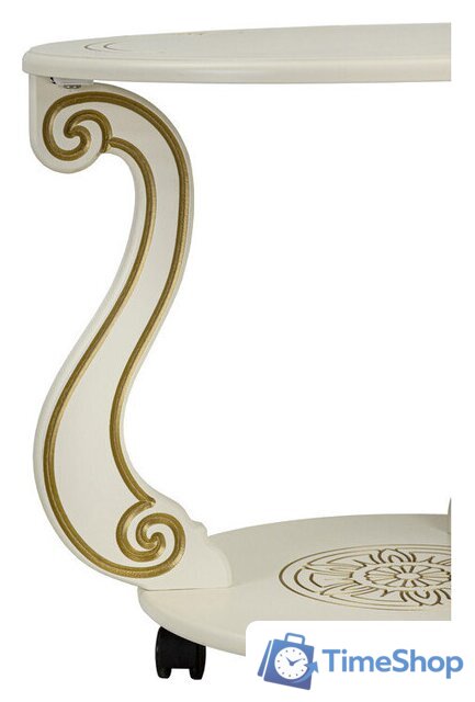 Журнальный столик Мебелик Грация М (слоновая кость/золото) - Изображение №2 — Интернет-магазин Time-Shop