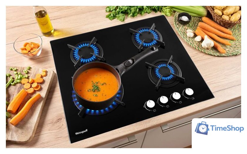 Варочная панель Weissgauff HGG 640 BG - Изображение №10 — Интернет-магазин Time-Shop