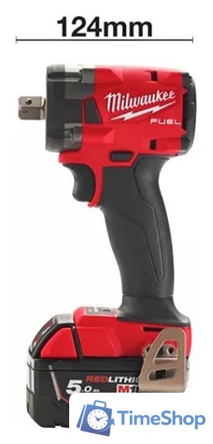 Гайковерт Milwaukee M18 FIW2P12-502X 4933478447 (с 2-мя АКБ, кейс) - Изображение №2 — Интернет-магазин Time-Shop