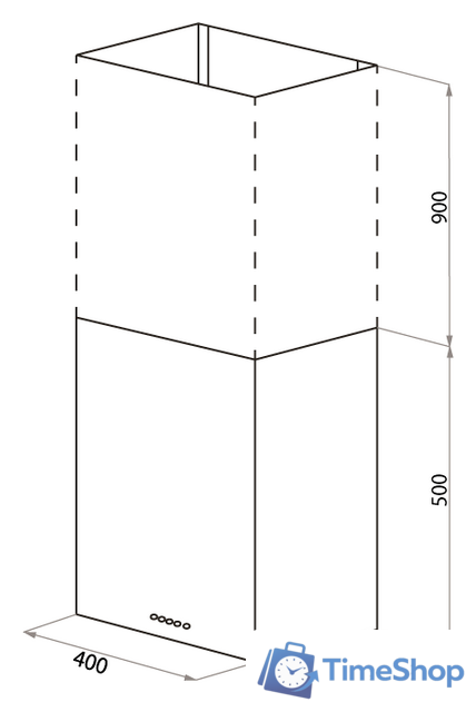 Кухонная вытяжка MAUNFELD Box Push 40 (белый) - Изображение №2 — Интернет-магазин Time-Shop