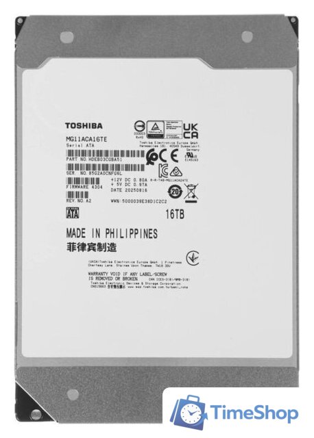 Жесткий диск Toshiba MG11 16TB MG11ACA16TE - Изображение №1 — Интернет-магазин Time-Shop