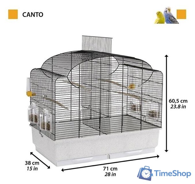 Клетка Ferplast Canto 52501217 - Изображение №2 — Интернет-магазин Time-Shop