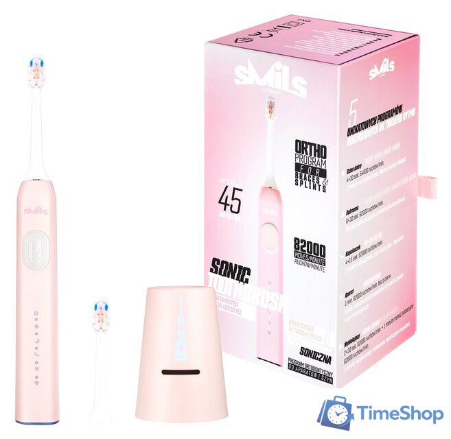 Электрическая зубная щетка Vitammy SMILS (розовая пудра) - Изображение №1 — Интернет-магазин Time-Shop