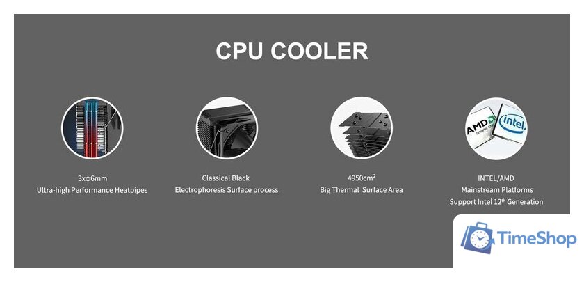 Кулер для процессора PCCooler Paladin EX300S - Изображение №7 — Интернет-магазин Time-Shop