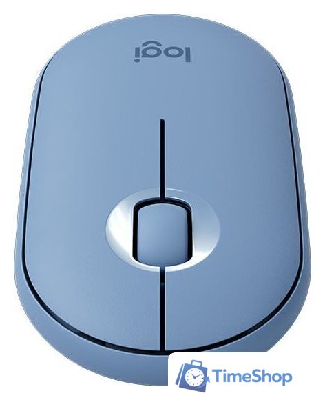 Мышь Logitech M350 Pebble (голубой) - Изображение №3 — Интернет-магазин Time-Shop