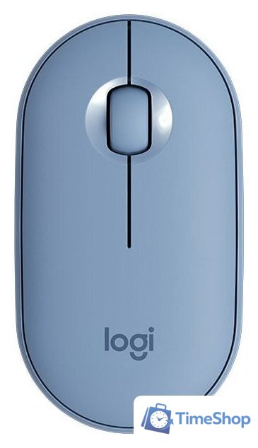 Мышь Logitech M350 Pebble (голубой) - Изображение №1 — Интернет-магазин Time-Shop