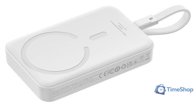 Внешний аккумулятор Baseus Magnetic Fast Charge Power Bank Type-C Edition 30W 10000mAh (белый) - Изображение №4 — Интернет-магазин Time-Shop