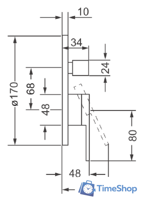 Смеситель Villeroy & Boch Architectura TVS10335300061 - Изображение №2 — Интернет-магазин Time-Shop