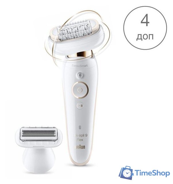 Эпилятор Braun Silk-epil 9 Flex SES 9002 Wet & Dry - Изображение №2 — Интернет-магазин Time-Shop