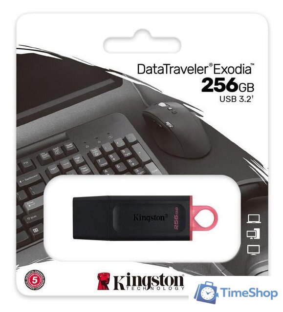 USB Flash Kingston DataTraveler Exodia 256GB - Изображение №6 — Интернет-магазин Time-Shop