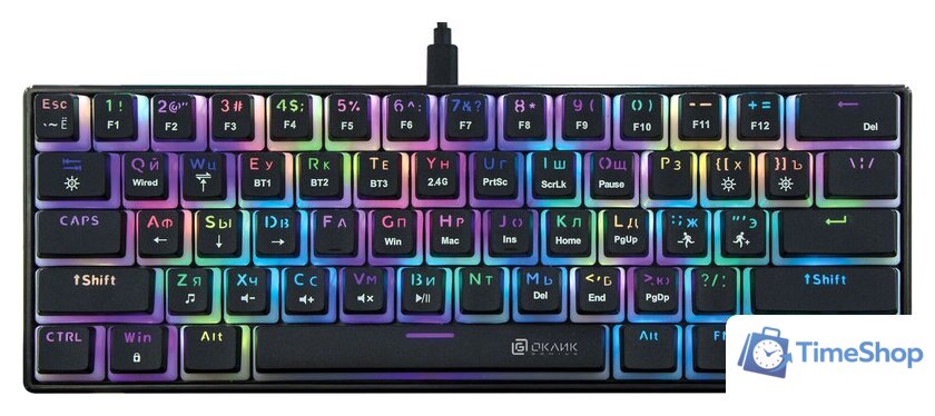 Клавиатура Оклик K763W (черный) - Изображение №1 — Интернет-магазин Time-Shop