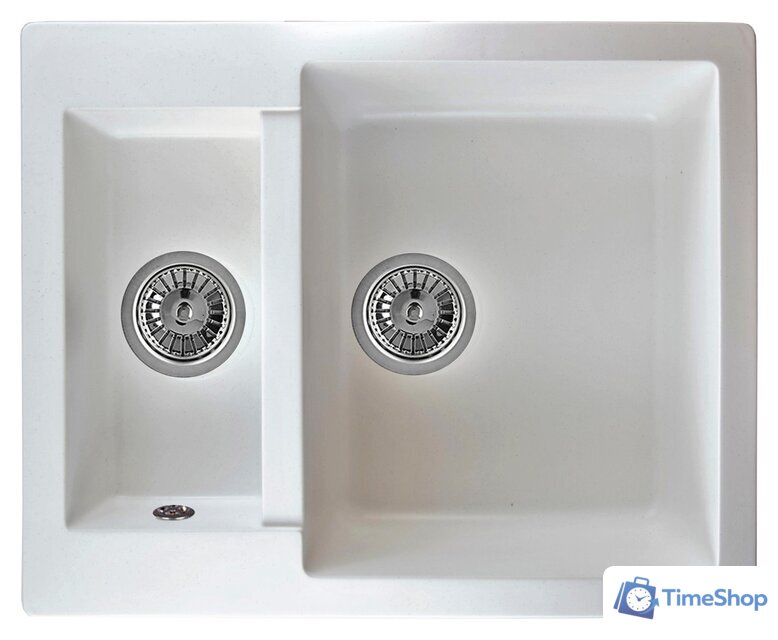 Кухонная мойка Berge BR-6150 (белый матовый) - Изображение №1 — Интернет-магазин Time-Shop
