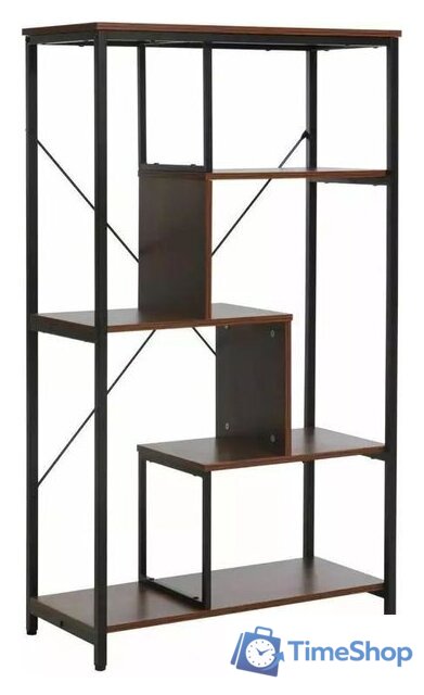 Стеллаж Signal Net B (орех/черный) - Изображение №1 — Интернет-магазин Time-Shop