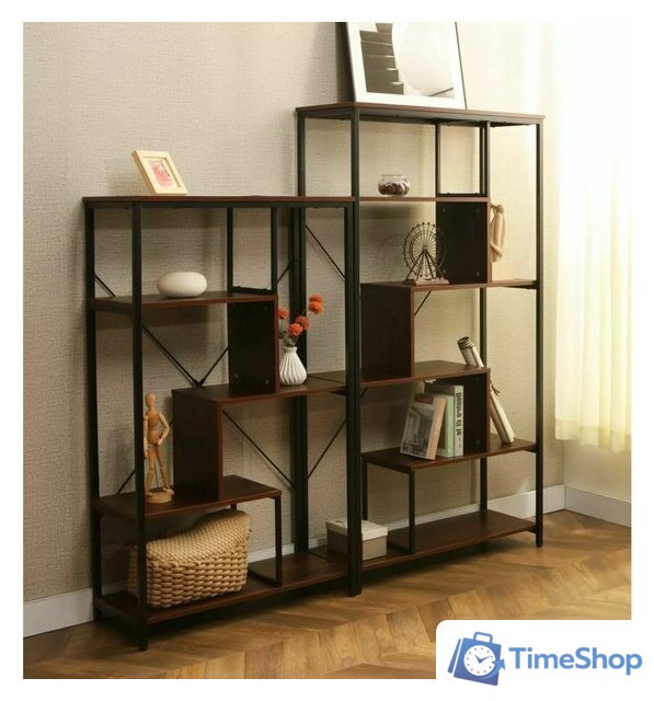 Стеллаж Signal Net B (орех/черный) - Изображение №5 — Интернет-магазин Time-Shop