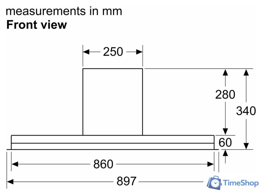 Кухонная вытяжка Bosch Serie 6 DBB97AM60 - Изображение №12 — Интернет-магазин Time-Shop