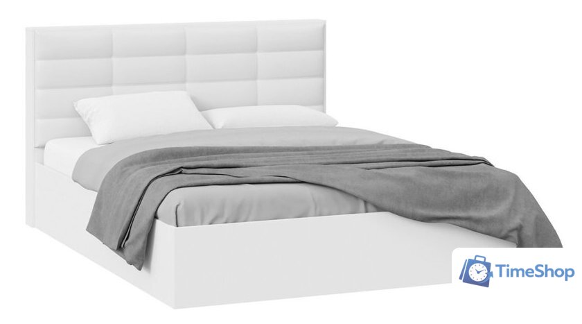 Кровать Трия Агата тип 1 с ПМ 160x200 (белый) - Изображение №1 — Интернет-магазин Time-Shop