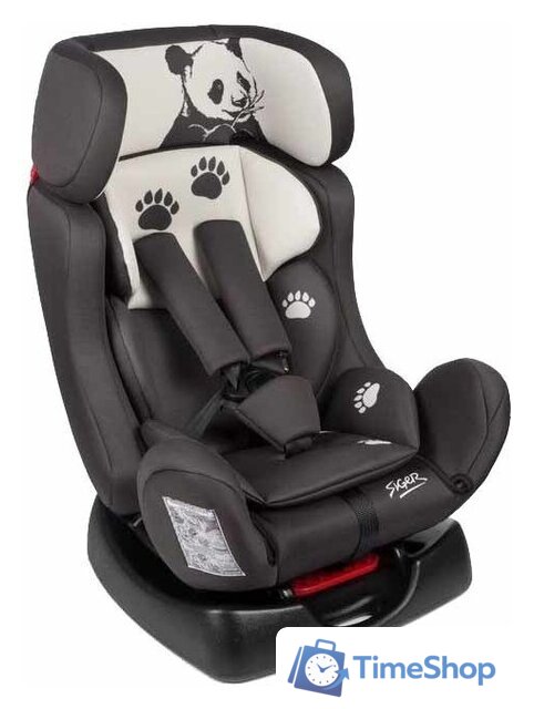 Детское автокресло Siger Диона Animals Панда (серый/бежевый) - Изображение №1 — Интернет-магазин Time-Shop