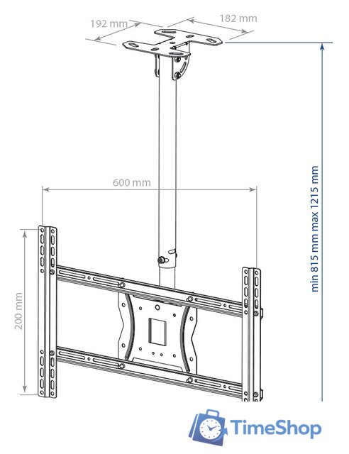 Кронштейн для телевизора Kromax COBRA-4 (черный) - Изображение №2 — Интернет-магазин Time-Shop