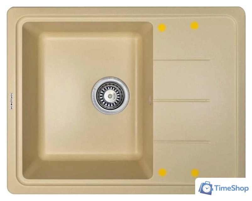 Кухонная мойка Ecoshtein Rechteck 620 (шампань) - Изображение №1 — Интернет-магазин Time-Shop