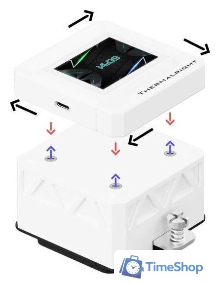 Система жидкостного охлаждения для процессора Thermalright Frozen Warframe 360 SE ARGB V2 (белый) - Изображение №3 — Интернет-магазин Time-Shop