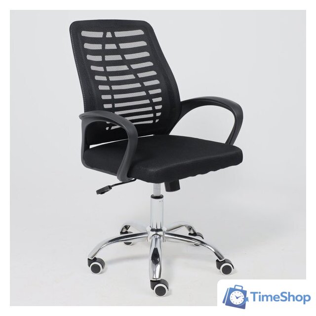 Офисное кресло AksHome Consul PL (ткань/сетка, черный) - Изображение №3 — Интернет-магазин Time-Shop