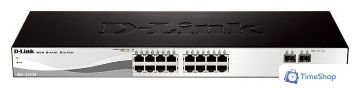 Настраиваемый коммутатор D-Link DGS-1210-20 - Изображение №1 — Интернет-магазин Time-Shop