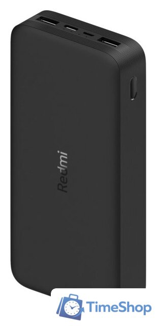 Внешний аккумулятор Xiaomi Redmi Power Bank 20000mAh (черный, международная версия) - Изображение №1 — Интернет-магазин Time-Shop