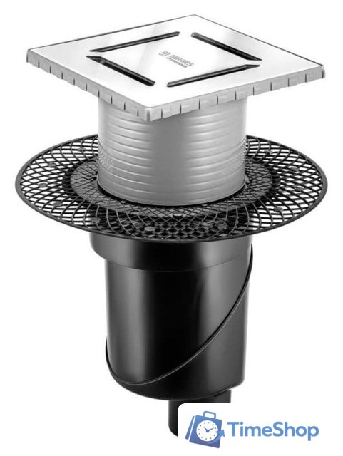 Трап/канал Berges Wasserhaus Platz Norma 150x150 090059 (матовый хром) - Изображение №1 — Интернет-магазин Time-Shop