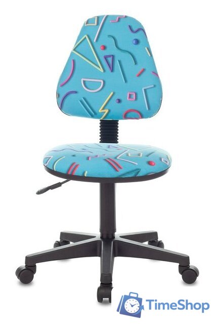 Компьютерное кресло Бюрократ KD-4/STICK-BLUE (голубой) - Изображение №2 — Интернет-магазин Time-Shop