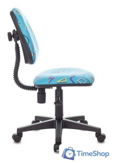 Компьютерное кресло Бюрократ KD-4/STICK-BLUE (голубой) - Изображение №3 — Интернет-магазин Time-Shop