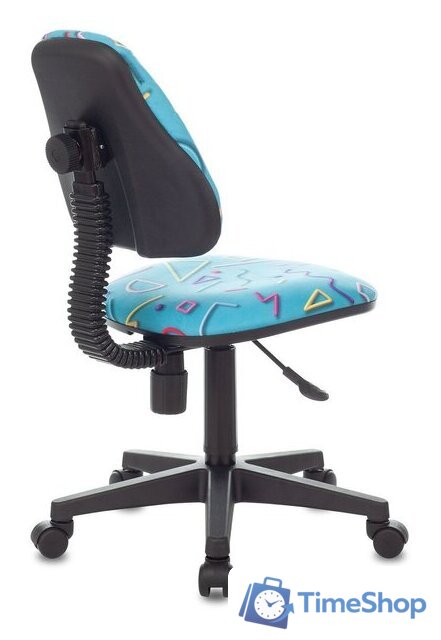 Компьютерное кресло Бюрократ KD-4/STICK-BLUE (голубой) - Изображение №4 — Интернет-магазин Time-Shop