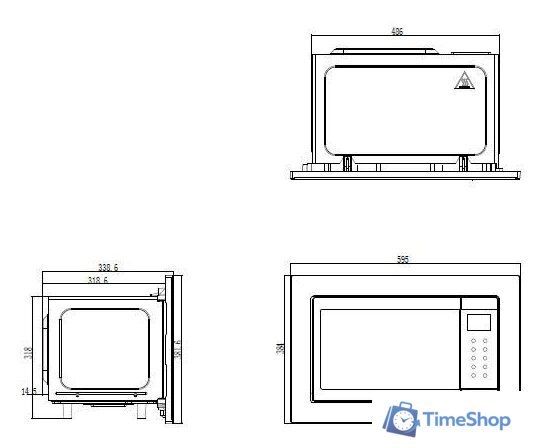Микроволновая печь ZorG MIO211 S (черный) - Изображение №6 — Интернет-магазин Time-Shop