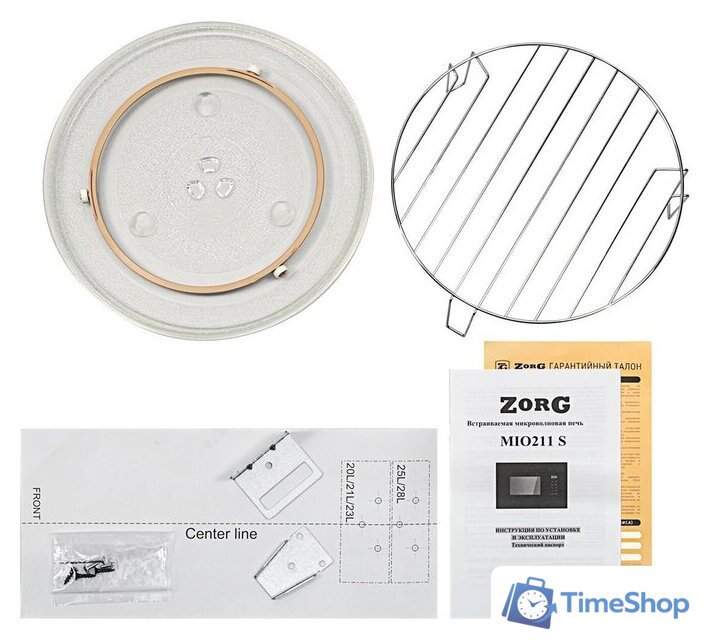 Микроволновая печь ZorG MIO211 S (черный) - Изображение №5 — Интернет-магазин Time-Shop