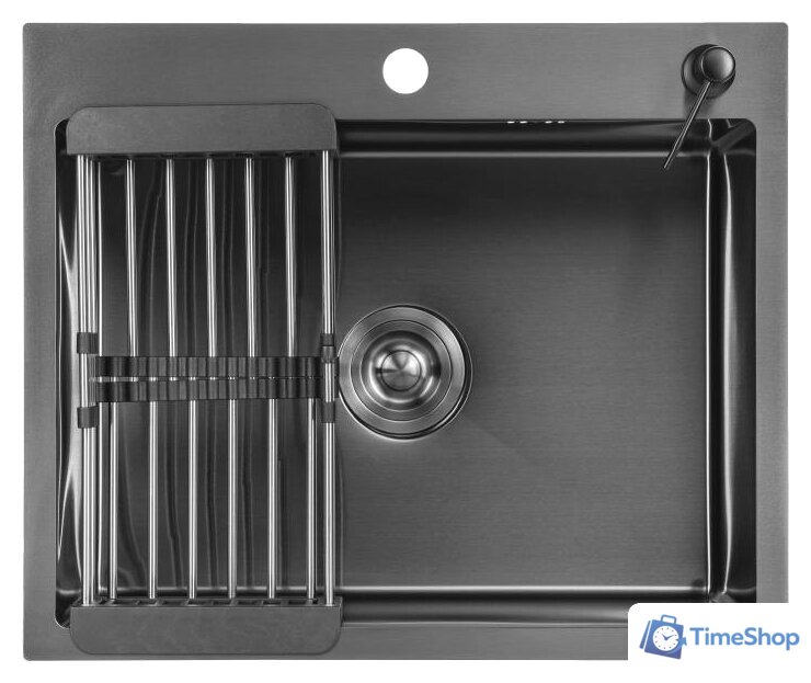Кухонная мойка Saniteco 6050 Nano (с сифоном, дозатором и коландером) - Изображение №1 — Интернет-магазин Time-Shop