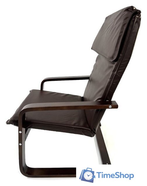 Интерьерное кресло Calviano Soft 1 (коричневый PU) - Изображение №6 — Интернет-магазин Time-Shop