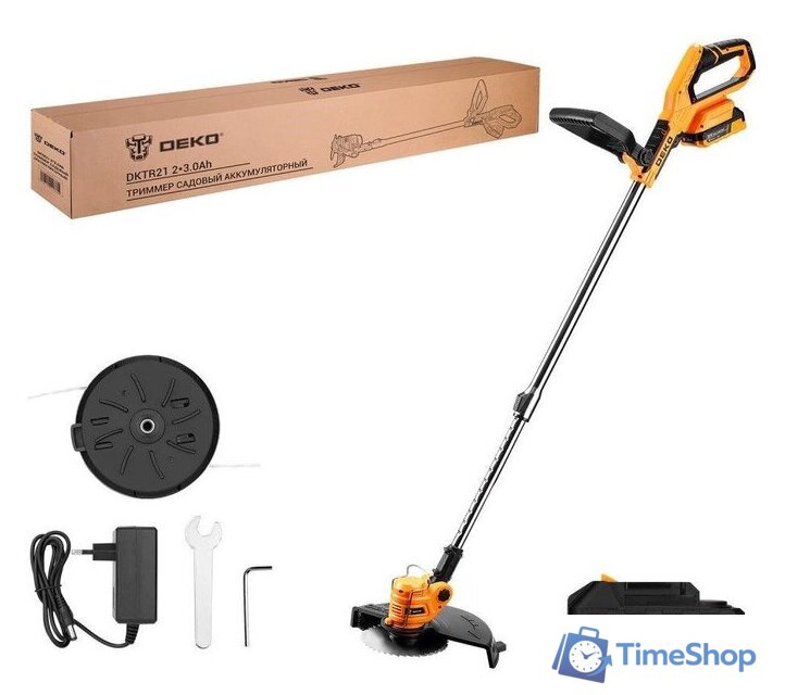 Триммер Deko DKTR21 Max 063-4239-1 (с 2-мя АКБ) - Изображение №1 — Интернет-магазин Time-Shop