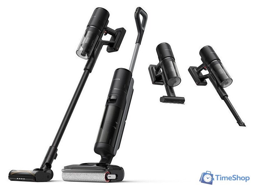 Пылесос Dreame H12 Dual FlexReach Wet and Dry Vacuum HHV31A (евровилка, черный) - Изображение №1 — Интернет-магазин Time-Shop