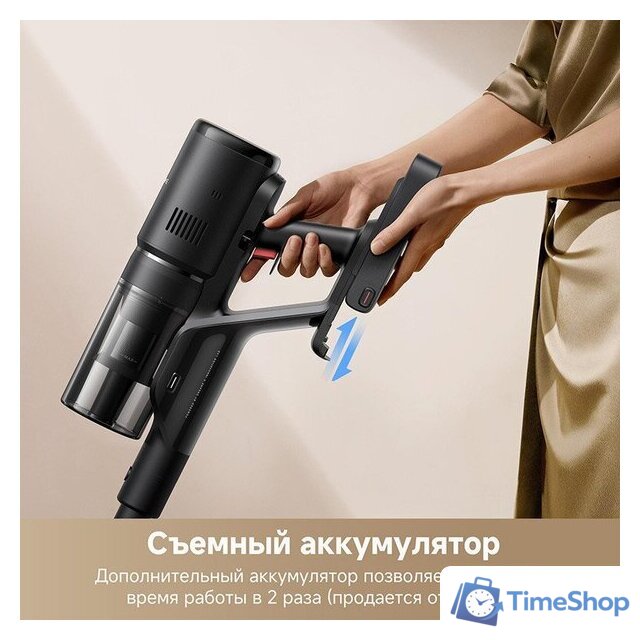 Пылесос Dreame H12 Dual FlexReach Wet and Dry Vacuum HHV31A (евровилка, черный) - Изображение №12 — Интернет-магазин Time-Shop