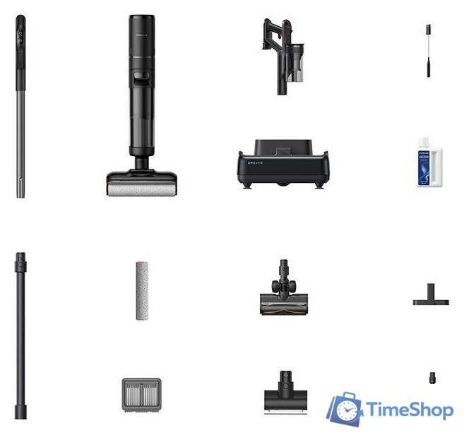 Пылесос Dreame H12 Dual FlexReach Wet and Dry Vacuum HHV31A (евровилка, черный) - Изображение №18 — Интернет-магазин Time-Shop