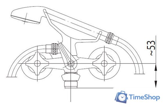 Смеситель Armatura Standard 304-120-00 - Изображение №2 — Интернет-магазин Time-Shop