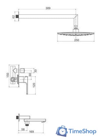 Душевая система  Gappo G7117-6 - Изображение №11 — Интернет-магазин Time-Shop