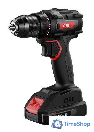 Дрель-шуруповерт Deli EDE-DZ20-2D2 (с 2-мя АКБ) - Изображение №1 — Интернет-магазин Time-Shop
