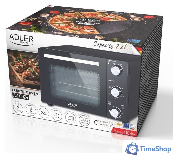 Мини-печь Adler AD 6024 - Изображение №12 — Интернет-магазин Time-Shop