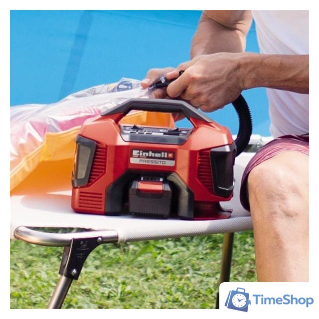 Автомобильный компрессор Einhell PXC Pressito 4020460 (без АКБ) - Изображение №4 — Интернет-магазин Time-Shop